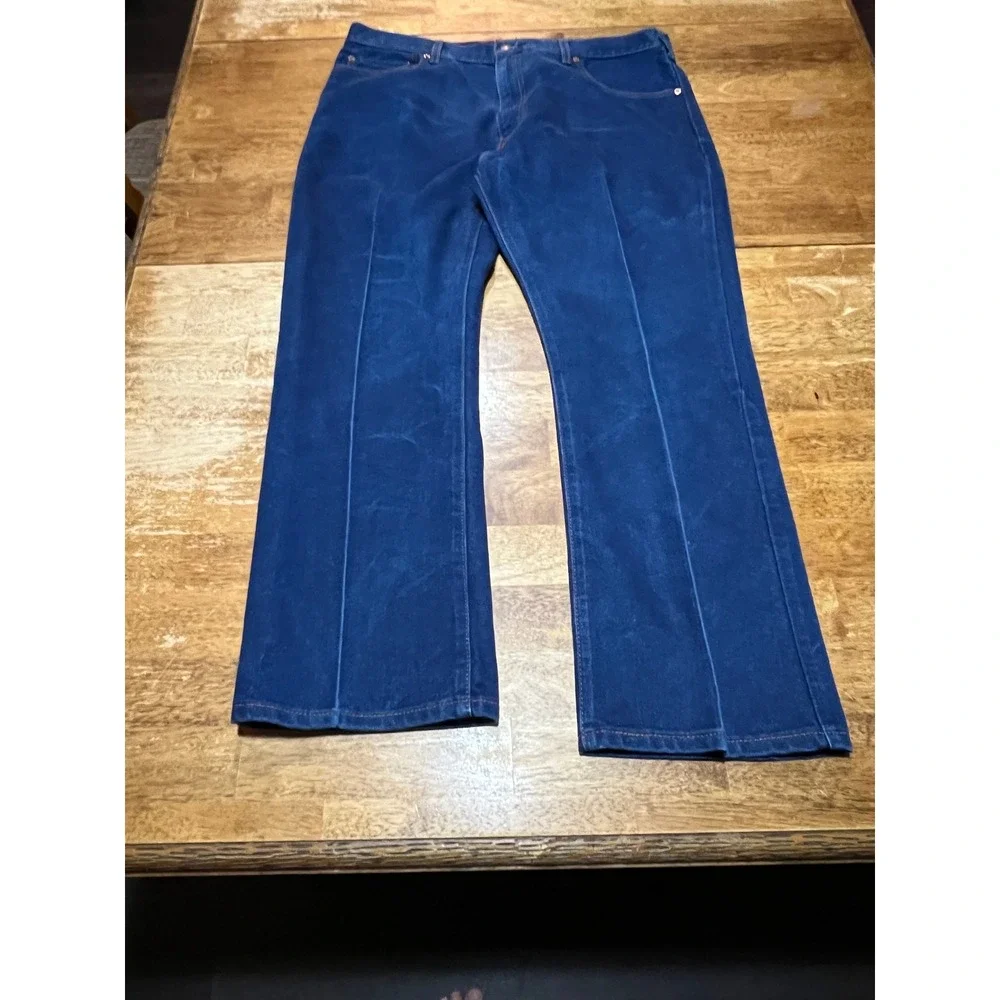 Levis 517 Bootcut Jeans Mens 40x30 Regular Indigo Flex Permanent Crease Cowboy